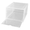 Shoe Storage Box Clear Acrylic with Magnet Front Door Stackable
