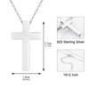 XIUDA 925 Sterling Silver Cremation Jewelry Memorial Cross Urn Necklace