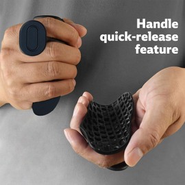 Fitness Gym Grips: Fitness Workout Grips, Men and Women, Non-Slip Rubber Dumbbell Hand Grips for Gym Training, Sweat-Resistant Design, Weight Lifting Accessories