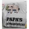 Magicoco Papa Cuddly Blanket Gift for Dad, Sloth Blanket, Father's