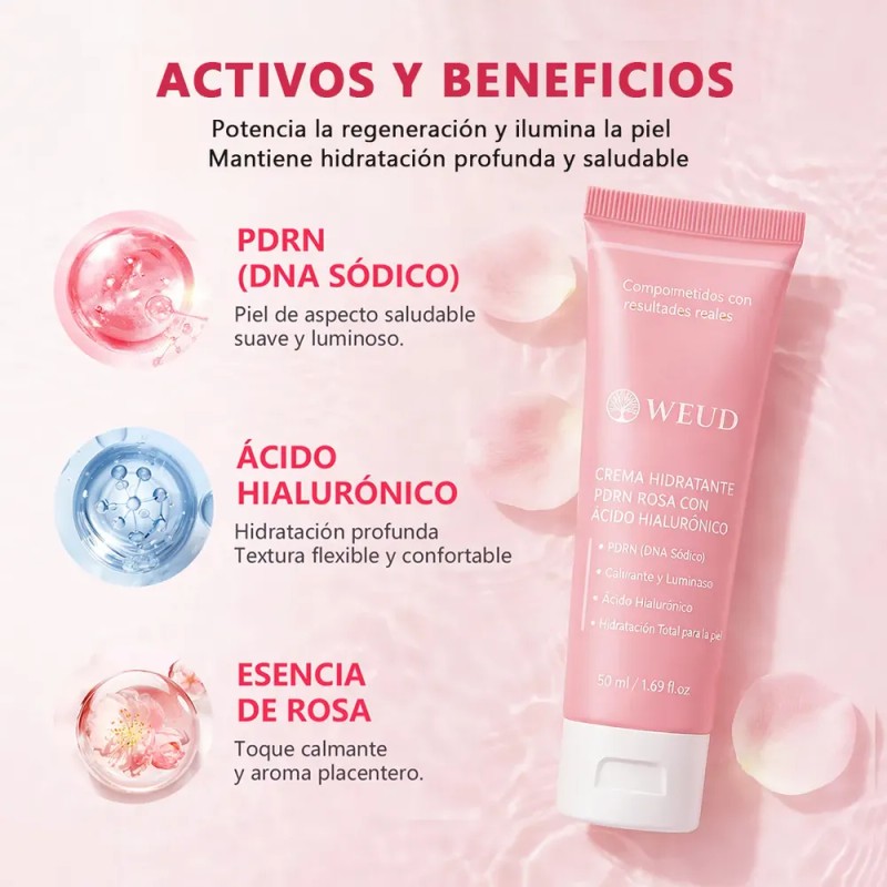 Rutina Facial Antiedad Weud Pdrn Salmón Rosa Péptidos 3pzs