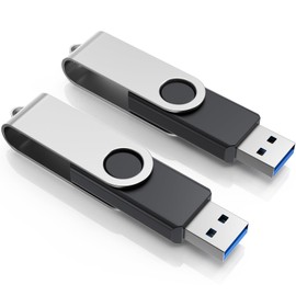 FEBNISCTE Memory Sticks USB 3.0, USB Flash Drive 256GB with 2 Pack - Portable Multicolor Flash Drive 256GB, Swivel Metal Stick, Multipack Pen Drives, Swivel Thumb Drive Data Storage