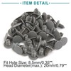 ACROPIX Universal 8.5mm Plastic Door Bumper Push Rivets Clip for