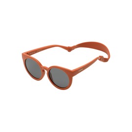 KOMONO Lulu Jr. XS Kids Cat Eye Sunglasses with UV Protection and Scratch Resistant Lenses for Babies, Toddlers, Unisex Girls and Boys Ages 1-2, brick red