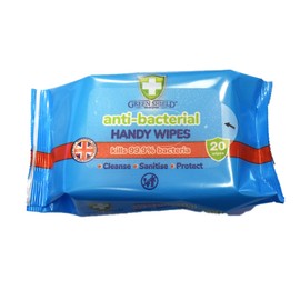 Green Shield Antibacterial Handy Pocket / Travel Wipes 20 wipes