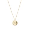 gorjana Women's Compass Coin Pendant Necklace, 18K Gold Plated Medallion,