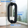 Bathlink 6" Shower Door Handle, Back to Back Tubular Handle