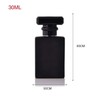 2 Pack - 30ML Flint Glass Refillable Perfume Bottle, Square