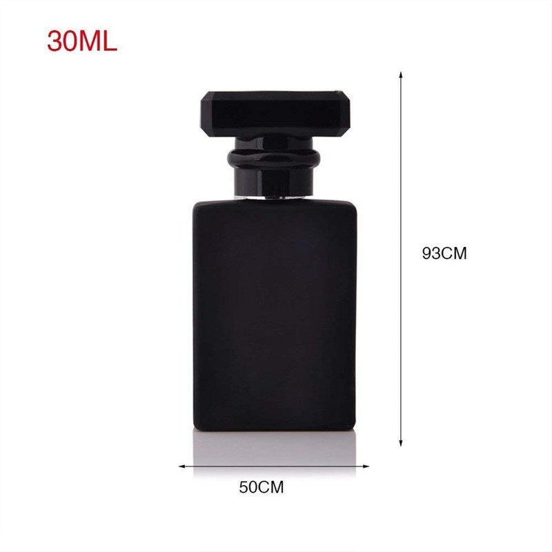 2 Pack - 30ML Flint Glass Refillable Perfume Bottle, Square