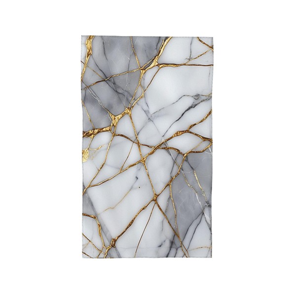 White Gold Marble Hand Towels Bathroom Kitchen Dish Towel Decorative