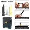 YdseozODCF Radio-Controlled Clock Movement Set with 4 Pairs of Hands,