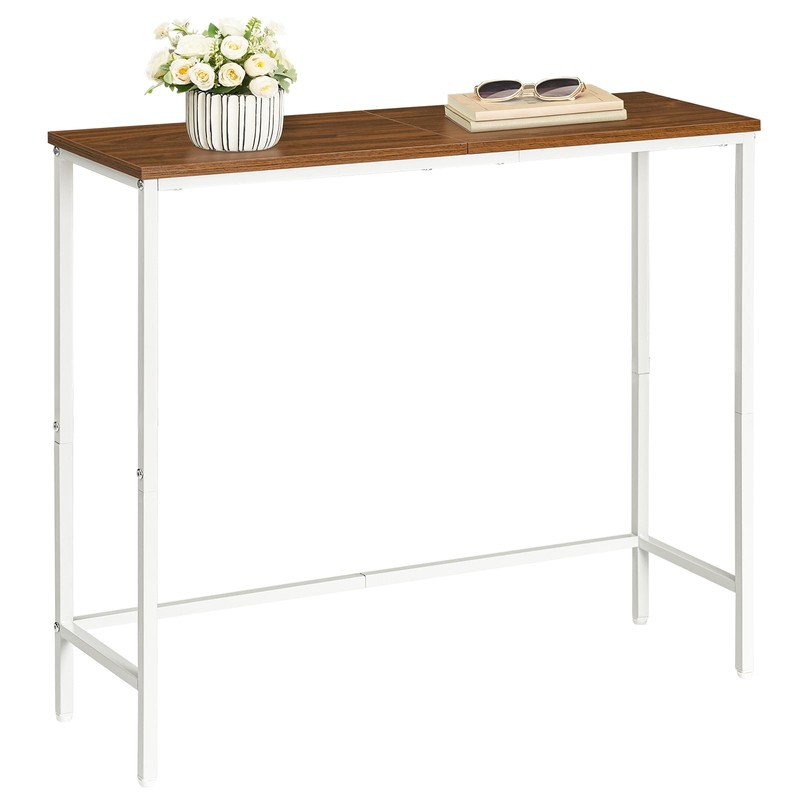 HOOBRO Narrow Console Table, 29.5" Small Entryway Table, Thin Sofa
