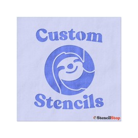 Stencil Stop Custom Stencil - Customizable for Logos, Businesses, Images - 14 Mil Mylar Plastic [9 x 9 inches]
