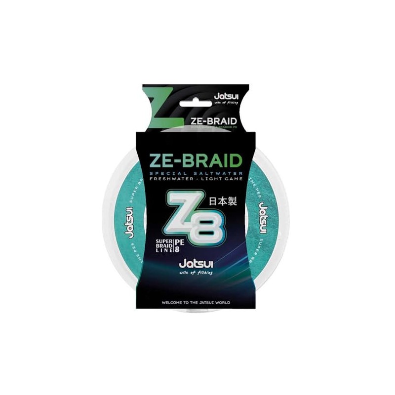 Jatsui ZE-BRAID Z8 GREEN Braided Wire (300 MT-0.24 (PE2.0))