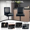 WENZMOC PU Leather Bar Stool Covers with Backs 100% Waterproof