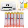 6Pcs Printer Ink Cartridge with Permanent Chip Eco Friendly 6