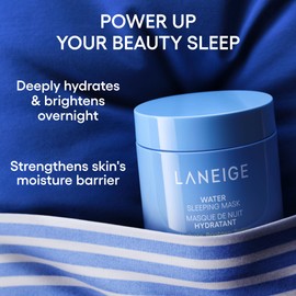 LANEIGE Water Sleeping Mask: Brightening Overnight Korean Sleeping Mask for Deep Hydration