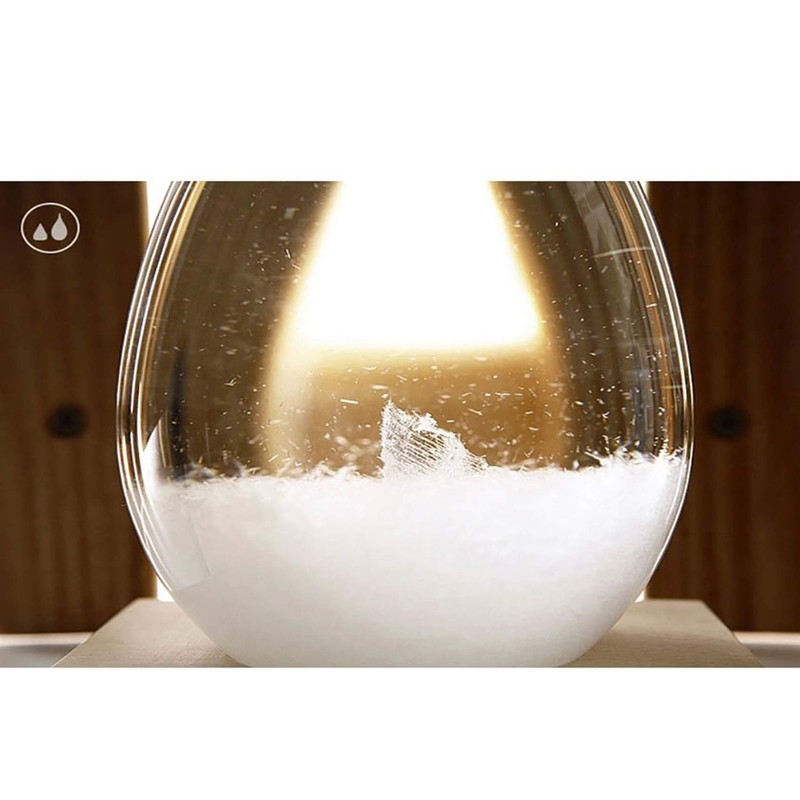 Enkrio Storm Glass Weather Predictor, Weather Station Weather Forecaster with