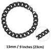 Cadoline Stainless Steel Bracelet 3-13mm & 7-10 Inch Black Gold/Silver