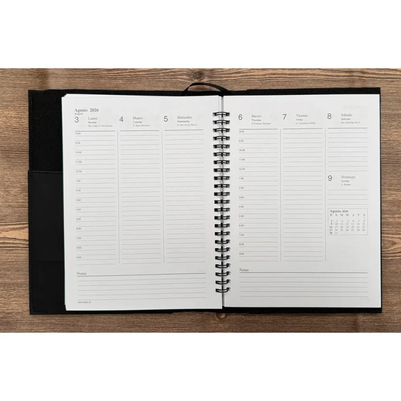 Agenda 2026 Semanal Personalizada Logo Y Nombre Grabadolaser