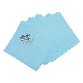 cubex professional PVA MICRO Multi-Purpose Microfibre Cloths for 100% Safe and Effective Cleaning (Blue, 5 Cloths)