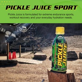 Pickle Juice Sports Drink - Relieves Cramps Immediately - Electrolyte Pickle Juice for Day & Night Time Leg Cramp Relief - No Artificial Ingredients - 8 oz, 12 Pack