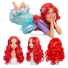 Peluca De Princesa Ariel Sirenita De Cosplay Para Niñas