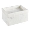 47th & Main Keepsake Decorative Marble Box with Lid, Medium,