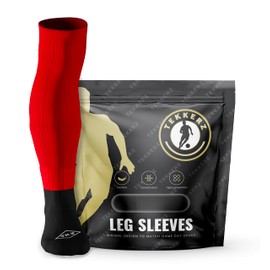 Tekkerz - Mangas para piernas - S, M, extra largas, Rojo -, Extra Long