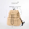 ODODOS Quilted Backpack for Women Lightweight Puffer Hiker Pack Drawstring
