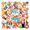 100pcs Circus Stickers Bulk Cute Cartoon Stickers Clown Sticker Waterproof