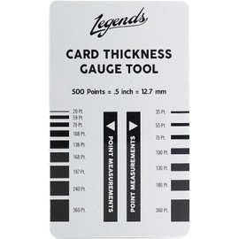 Legends Card Grading Centering Tool with Legends Card Thickness Gauge Tool and Cleaning Cloth Kit Material for PSA - BGS - Graded Card Submissions Card Center Tool