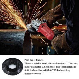 43-34-0036 Inner Flange Fits For Milwau-kee Angle Grinder 2680-20, 2680-22, 6116-30, 6116-31, 6122-30, 6122-31｜5/8-11 Grinder Backing Flange Fits For Milwau-kee Angle-2pack (1 Pack)