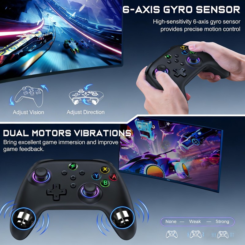 HEYLACOOLX Switch 2 Pro Controller with Stand, Wireless Switch Pro