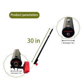 SD-CityCliq Line Trimmer Drive Shaft Assembly/Extension Shaft(30") fits for Ryobi,Craftsman,mtd pro,Troy-Bilt,Toro,Hus 128LD Most Pole Saw Attachment(OEM NO,575262501) (black)