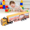 Transport Cart Toy Educational Simulation Alloy Plastic Pull Back Carrier