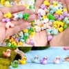 Taicols 100 Pcs Mini Duck Miniatures - Resin Waterproof Tiny
