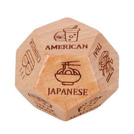 Date Night Decision Dice - Dice Game Food Decision Dice - Dating Dice Dinner Dice, Food Dice Date Night Game Wooden for Birthday Christmas Valentines Day