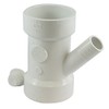 PlumberStop - 1-1/2"×1-1/2"x1/2" DWV PVC Dishwasher Wye (H × H