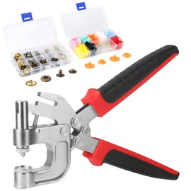 Snap Button Kit, Plastic Snaps for Fabric with Tool, Built-in Hole Punch, 10 Colors 68 Sets Snap Button kit, Heavy Duty Metal Snap Fastener Tool for Leather, Fabric, Sewing & Crafting