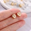 TINGN Stud Earrings Girls Women - 14 Carat Gold-Plated Letter
