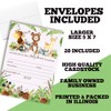Watercolor Woodland Forest Animals Baby Sprinkle Baby Shower Invitations, 20