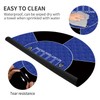 LERYG Round Poker Mat,39/47/55/63 inch 6-10 Person Texas Rubber Mat,