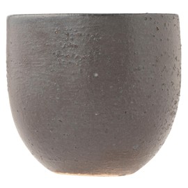 Marui Pottery MR-3-4293 Shigaraki Ware Hechamon, Guinomi, Ochokoko, Diameter Approx. 2.0 inches (5 cm), Flower Wabi, Brown