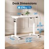 Okin Small Electric Standing Desk, 36" x 24" Whole Piece