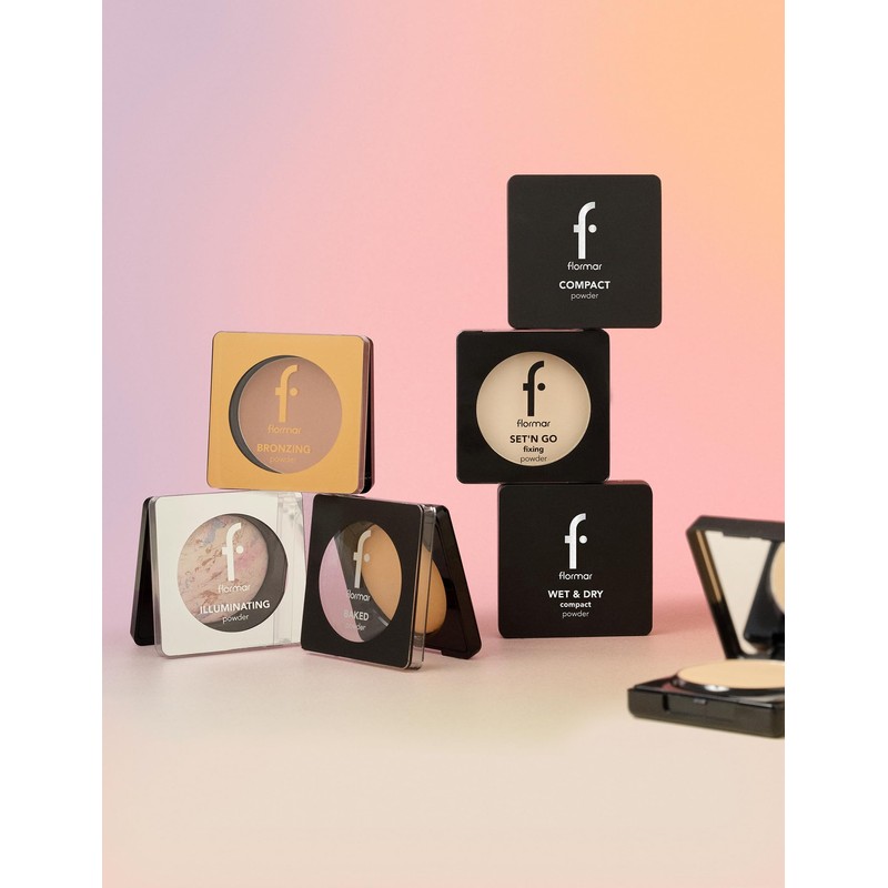 Flormar Illuminating Powder - Intense Shimmer, Fine Texture and Velvety