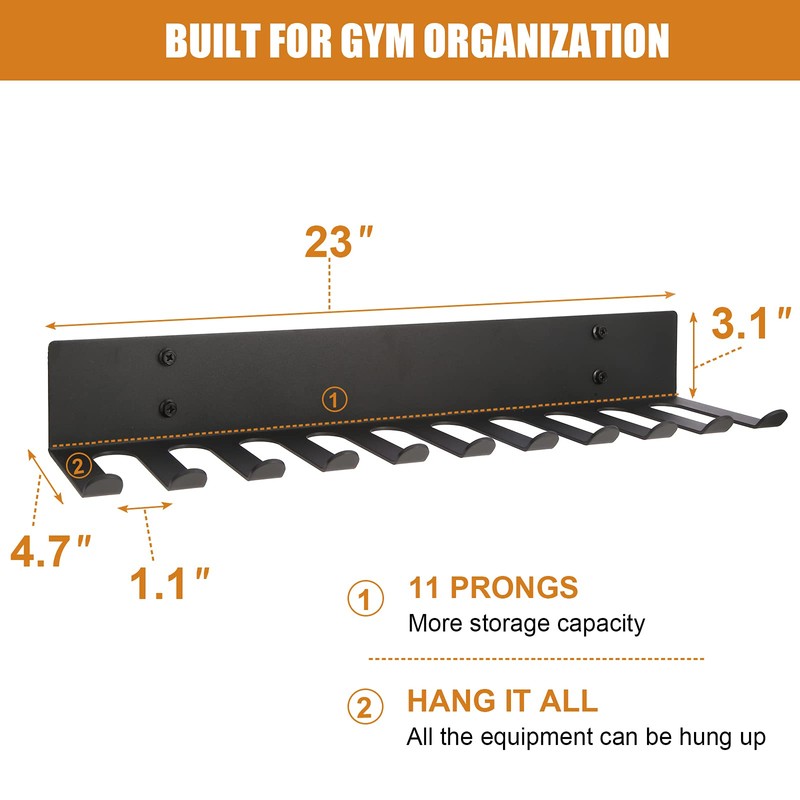 Multi-Purpose Storage Rack Resistance Bands Rack Gym Storage Rack Fitness