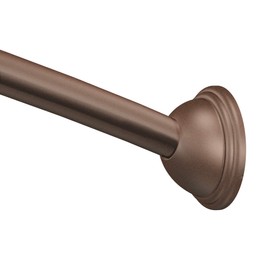 Moen CSR2160OWB 54 to 72-Inch Adjustable Length Fixed Mount Single Curved Shower Rod, Old World Bronze