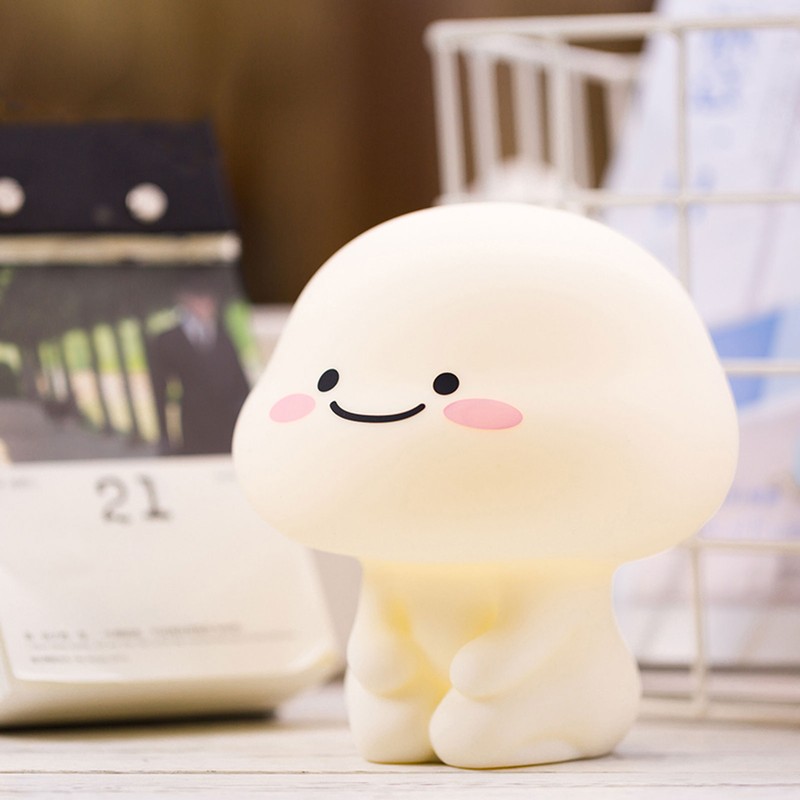 Silicone Night Light USB Charging Touch Sensing Timing Bedside Lamp