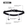 JOVITEC 2 Pieces Race Number Belt with 6 Gel Loops